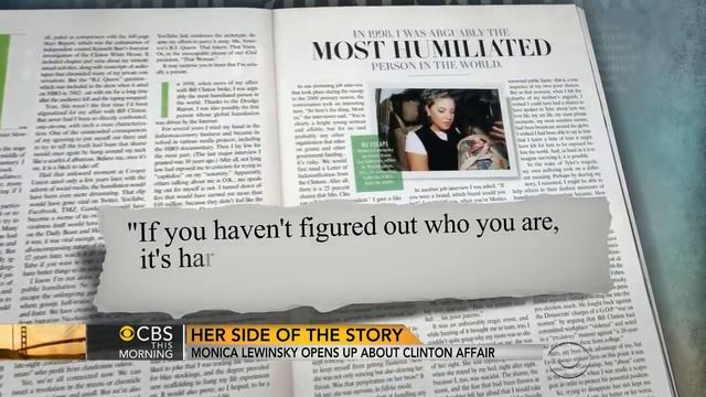 Monica Lewinsky opens up about Clinton affair in Vanity Fair смотреть онлайн