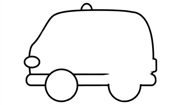 HOW TO DRAW AN AMBULANCE EASILY AND SIMPLY / DRAWING TRAINING смотреть онлайн