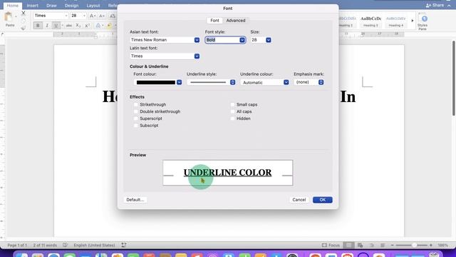 How To Change Underline Color In Word On MAC смотреть онлайн