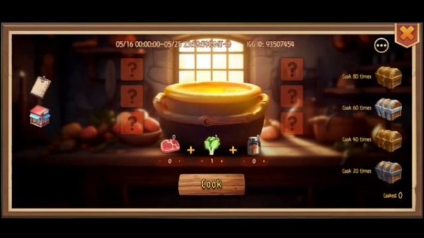 All Code cooking challenge Castle clash