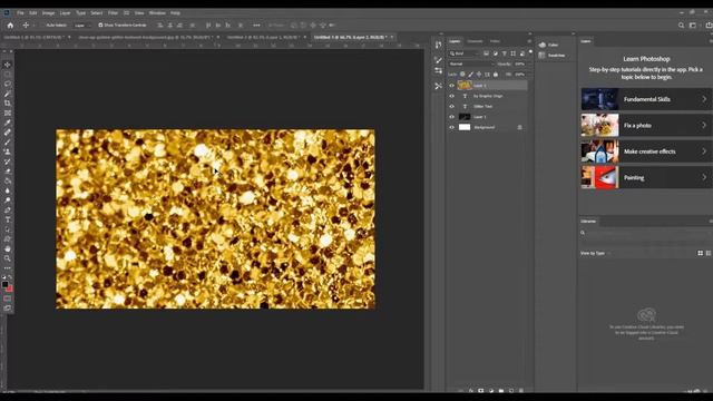 How to Make Glitter Text Effect in Photoshop смотреть онлайн