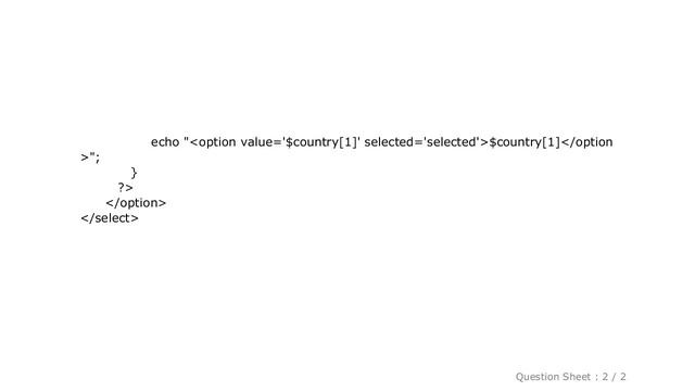 HTML : PHP & MySQLi - Show selected value two time in drop-down list смотреть онлайн