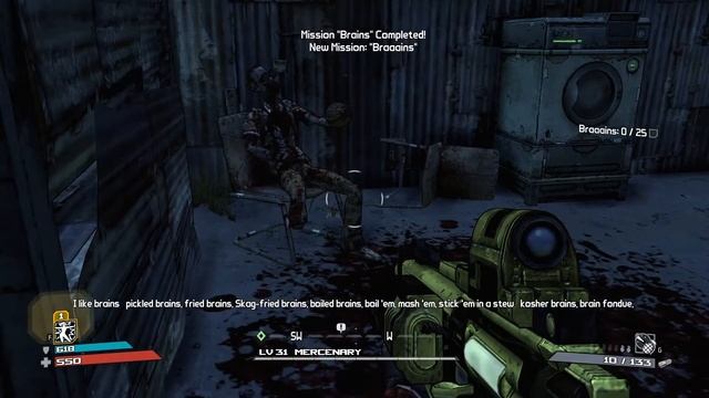 Borderlands Zombie Island of Dr. Ned Brains Mission Walkthrough смотреть онлайн
