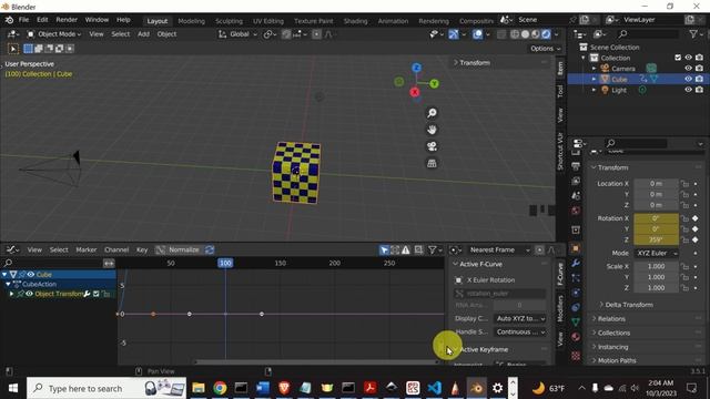 Object Rotation Animation in Blender - Clear and Detailed Tutorial With Angular Velocity Adjustment смотреть онлайн