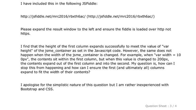 jQuery : How can I ensure a Bootstrap column expands to fit the width of its content when this valu смотреть онлайн
