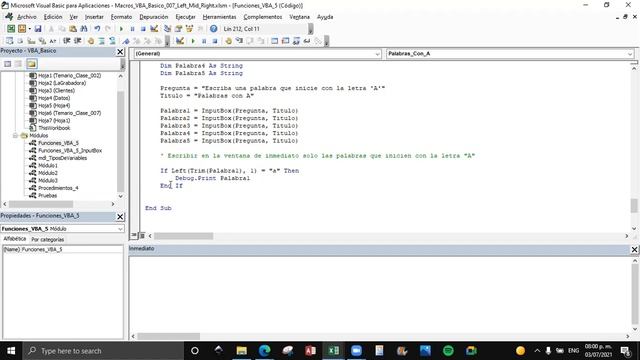 G0 Excel Macros y VBA Básico / Clase 007 Funciones Left, Mid, Right, Instr, Trim смотреть онлайн