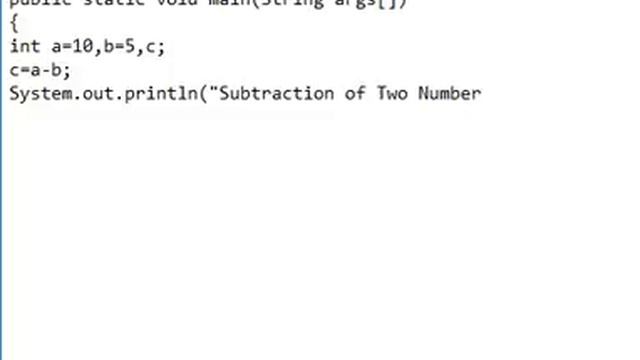 How to Find Subtraction of Two Numbers in Java смотреть онлайн