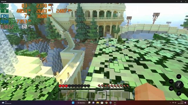 Radeon RX 7900 XT running Minecraft RTX in FHD (ray tracing & no scaling) смотреть онлайн