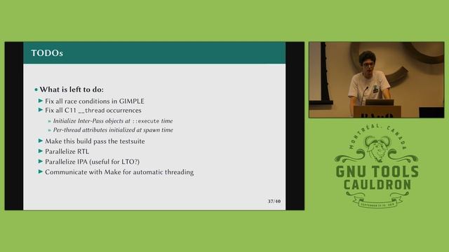 Parallel GCC: Status and Expectations - GNU Tools Cauldron 2019 смотреть онлайн