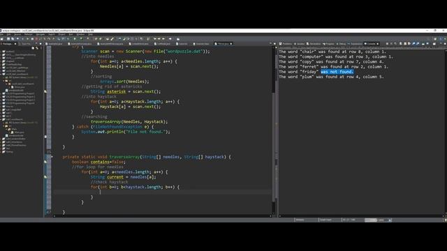 wordpuzzle entire JAVA assignment | Programming Concepts and Methodology Lab 3 смотреть онлайн