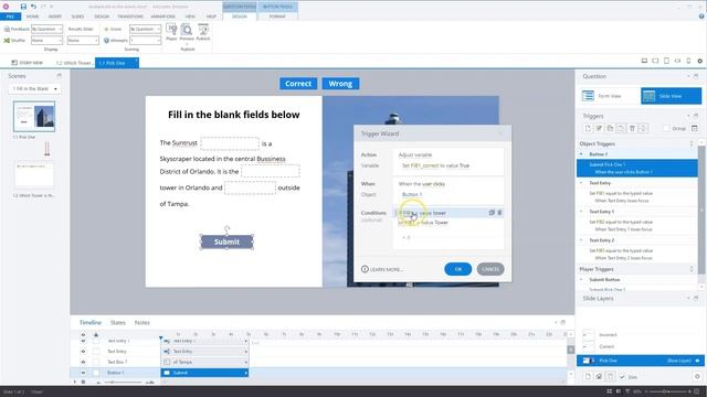 How To Create A Fill In The Blank Interaction In Articulate Storyline смотреть онлайн