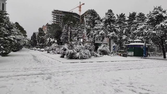 БАТУМИ ЗАСЫПАЛО СНЕГОМ (СНЕГОПАД В БАТУМИ 09.02.2020) смотреть онлайн