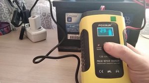 Зарядное устройство Foxsur для автомобильного аккумулятора, реальный отзыв владения #foxsur