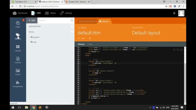 [#OctoberCMS] - Phần 3 Làm quen với CMS (Partial & Assets) смотреть онлайн