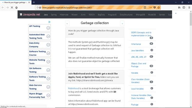 How do you trigger garbage collection through Java code?
| javapedia.net смотреть онлайн