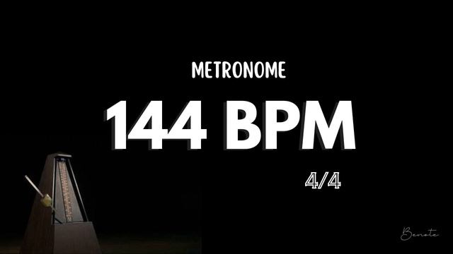 144 BPM 4/4 METRONOME смотреть онлайн