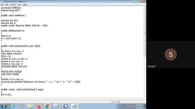 Program 2 Bellman Ford Program Execution Demo смотреть онлайн