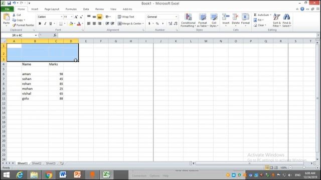 Excel Me Cell Ko Merge Kaise Kare | Merge Cell Data In Excel | Ms Excel Me Merge Kaise Kare смотреть онлайн