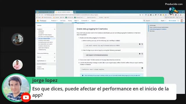Monitorea tus Apps Android con Firebase Crashlytics y Performance por Juan G. Gómez смотреть онлайн