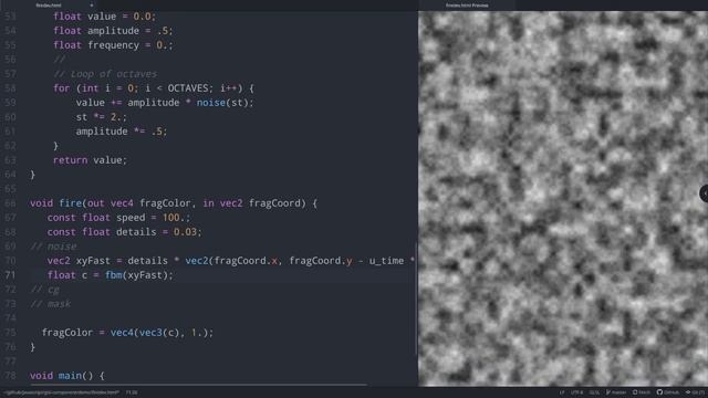 WebGL: Простое объяснение процедурной генерации огня