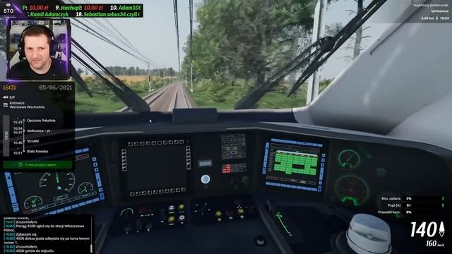 LIVE | SimRail | EA | Katowice - Warszawa | Pendolino | 4500