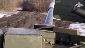 Боевая работа экипажа танка Т-62М ВВО в зое СВО