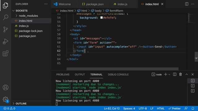 Socket.io Crash Course - Build a Real Time Chat Application смотреть онлайн