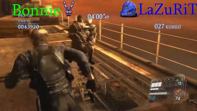 Resident Evil 6 Наёмники с Bonnie. Часть 13 "Крепость в открытом море". смотреть онлайн