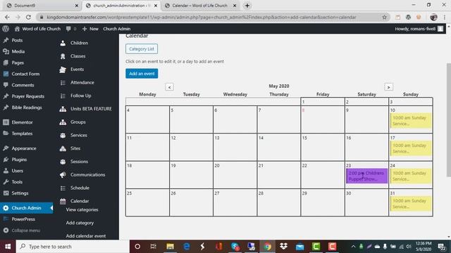 Tutorial for Adding Events to your Calendar on a Kingdom Wordpress Website смотреть онлайн