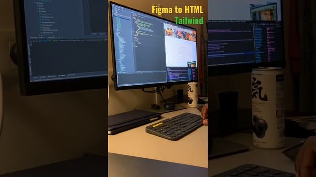 Converting a Figma Design to HTML with Tailwind CSS #frontend #timelapse #tailwindcss #css #html смотреть онлайн