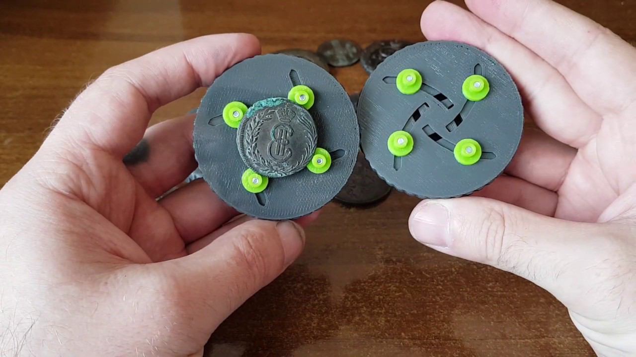 Чистка монет .Крутая приспособа для чистки монет