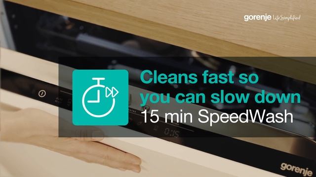 Gorenje SmartFlex dishwasher with 15min SpeedWash dishwashing cycle смотреть онлайн
