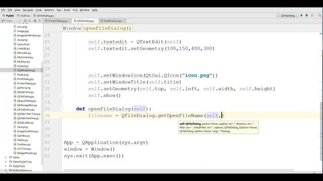 30 PyQt5 QFileDialog Python GUI Programming With PyQt5 смотреть онлайн