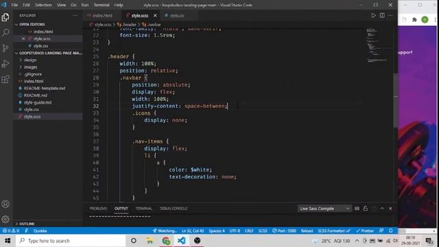 Responsive Navigation menu using HTML, SCSS & JAVASCRIPT смотреть онлайн