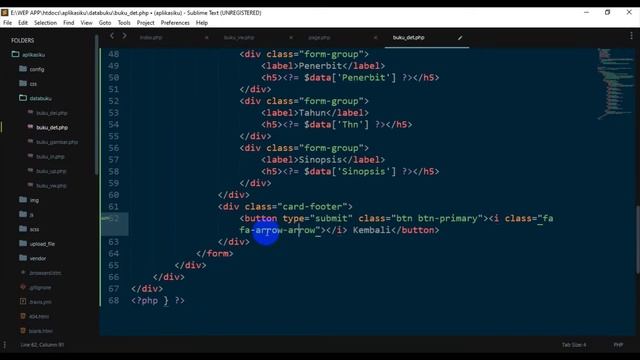 #PART11 APLIKASI BERBASIS WEB -TAMPILAN DETAIL DATA PHP смотреть онлайн