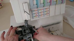 Заправка нитей на шов 05 - coverlock Rfaff 4852