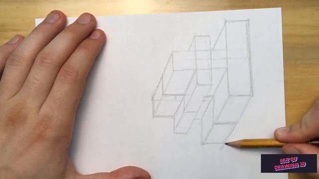 Проект 3d плавающая буква F оптическая иллюзия! смотреть онлайн