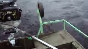 Самодельный гибридный лодочный мотор ЧАЙКА+Лифан 4( Лодка Автобот