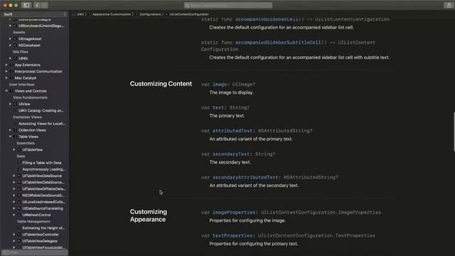 UIListContentConfiguration смотреть онлайн