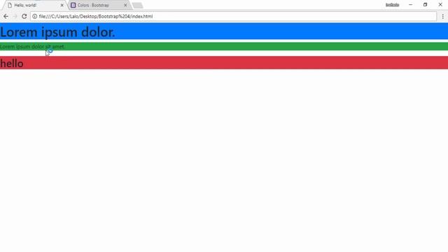 Bootstrap 4-beta tutorial: Background color Classes смотреть онлайн