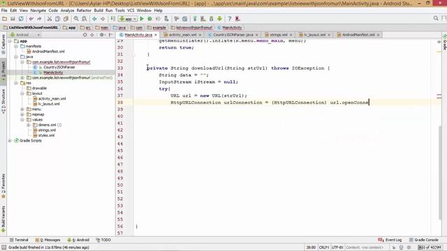 How to populate ListView with remote JSON URL смотреть онлайн