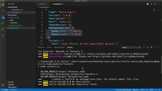 4-React Dersleri-Babel Kurulumu смотреть онлайн