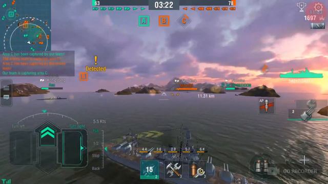 World of Warships Blitz part #8 NEW YORK . Premium account смотреть онлайн