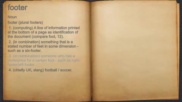 What does footer mean? смотреть онлайн