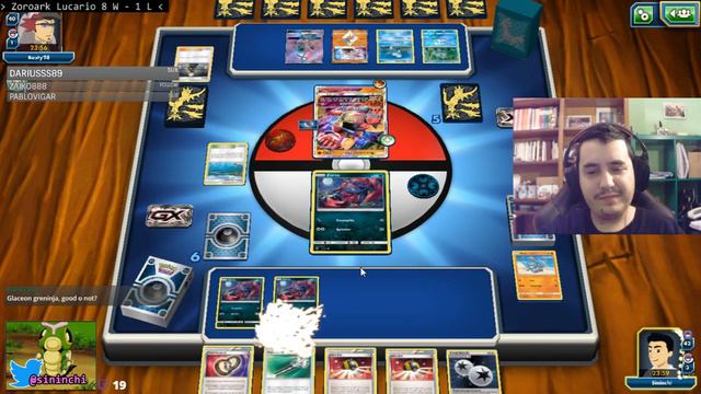 Sininchi18 playing Pokemon TCGO #16 смотреть онлайн