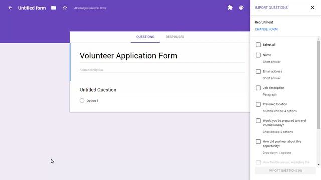 Import questions in Google Forms смотреть онлайн