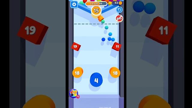 Ballz Drop 3D - All Levels Gameplay Android, iOS Max Lvl 42-46 Walkthrough Part 7 смотреть онлайн