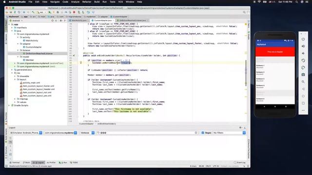 4 - RecyclerView Custom Adapter Loading More(Java) смотреть онлайн