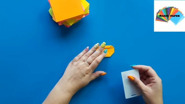 #игрушка#magicpaper Увлекательная игрушка оригами/ цепная реакция из деталей оригами