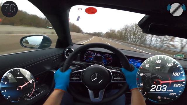 Mercedes Benz Cla 200 (2021) AUTOBAHN POV TOP SPEED ? смотреть онлайн